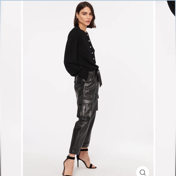 Cami NYC Addy Vegan Leather Cropped Pants